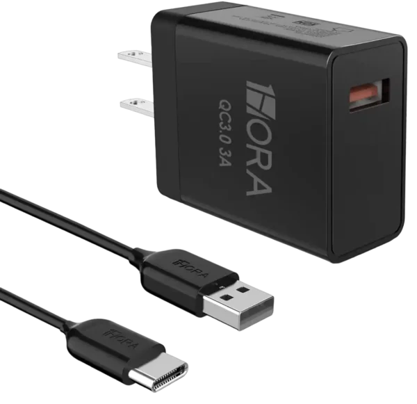 GAR092 Cargador Tipo C 18W de 1HORA - Carga Rápida y Segura para Dispositivos USB-C