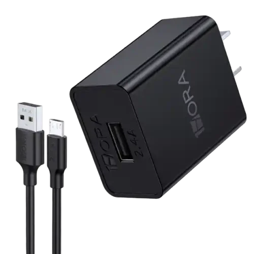 GAR124 Cargador Rápido 2.4 Amp V8 de 1HORA - Carga Eficiente y Bivolt para Celulares