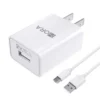 Cargador GAR142 Carga Rápida Tipo C USB 2.4A - Incluye Cable Tipo C de 1m - Color Negro - Marca 1 Hora