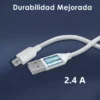 Cargador GAR143 + Cable Lightning 2.4A Blanco
