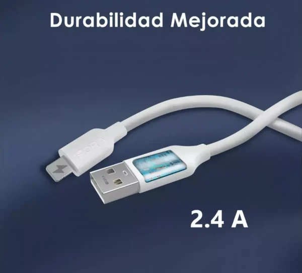 Cargador GAR143 + Cable Lightning 2.4A Blanco
