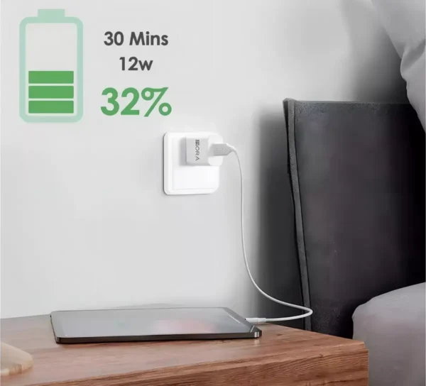 Cargador GAR143 + Cable Lightning 2.4A Blanco