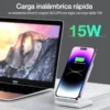 Cargador Inalámbrico GAR157 Qi Carga Rápida 15W