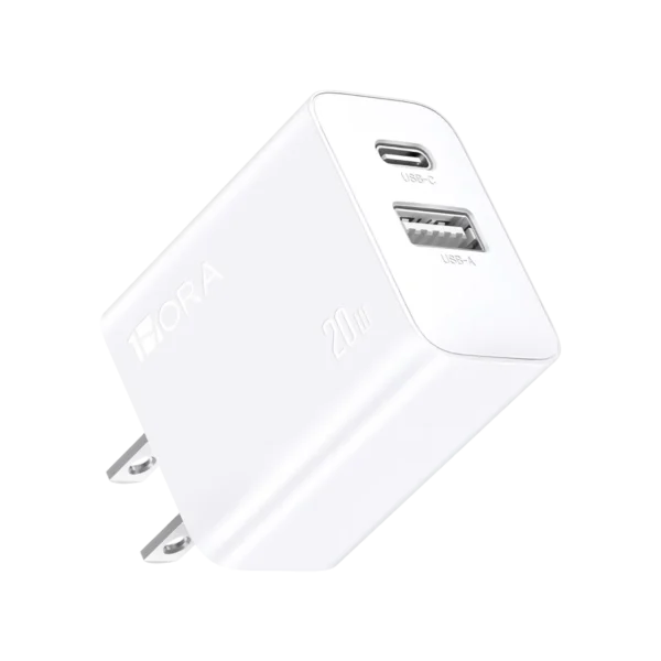 Cargador de Pared GAR161 Dual USB-C + USB-A 20W - Carga Rápida