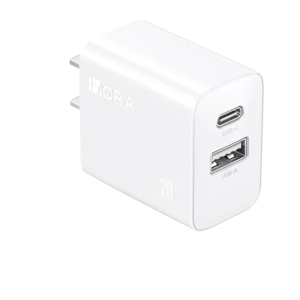 Cargador de Pared GAR161 Dual USB-C + USB-A 20W - Carga Rápida